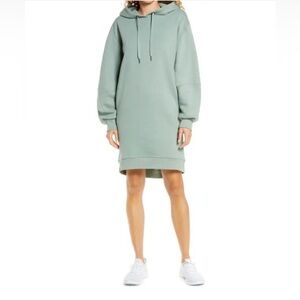 Zella Cara Hoodie Dress in Green Shore - Medium